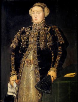 Antonio Moro. Doña Catalina de Austria, mujer del Juan III de Portugal. Sala 56 del Museo del Prado
