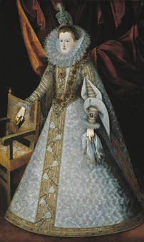 Juan Pantoja de la Cruz. Margarita de Austria. Sala 56 del Museo del Prado