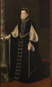 Sofonisba Anguissola. Isabel de Valois sosteniendo un retrato de Felipe II. Sala 56 del Museo del Prado
