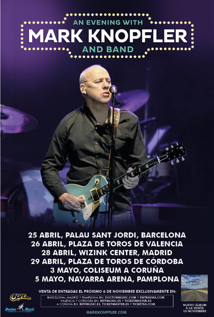 Mark Knopfler anuncia gira en España para 2019