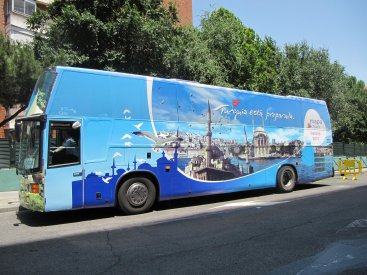 GRAN ÉXITO DEL AUTOBÚS TEMÁTICO DE MAPA TOURS Y TURISMO DE TURQUÍA.