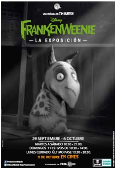 DISNEY INAUGURA “FRANKENWEENIE, LA EXPOSICIÓN” EN EL CENTRO CONDE DUQUE DE MADRID.