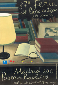 37ª Feria del libro antiguo y de ocasión en el Paseo de Recoletos de Madrid