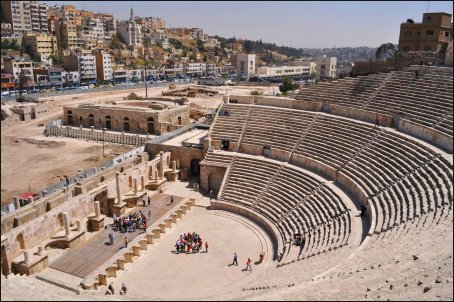 El espectacular Teatro Romano de Ammán, que data del siglo II.