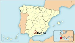 Mapa de situación de Baena