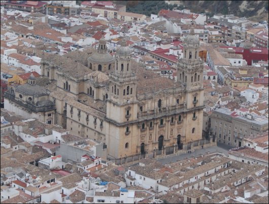 La Catedral de Jaén vista desde el Castillo de Santa Catalina. Impresionante
