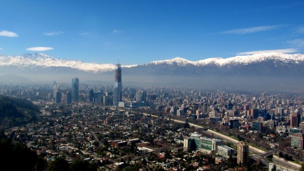 Santiago de Chile en una preciosa panorámica