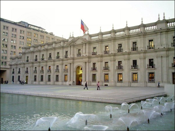 El Palacio de la Moneda de Santiago de Chile