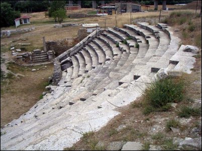 El impresionante teatro de Stobi