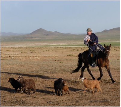 El mongol, siempre unido a su caballo