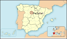 Mapa de situación de Peñafiel