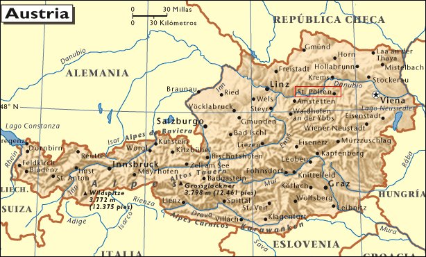 Sankt Pölten: Mapa de situación