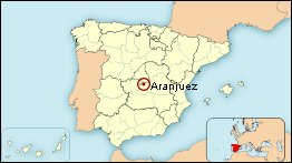 Mapa de situación de Aranjuez