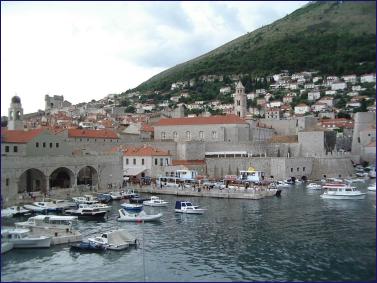 Vista del puerto de Dubrovnik