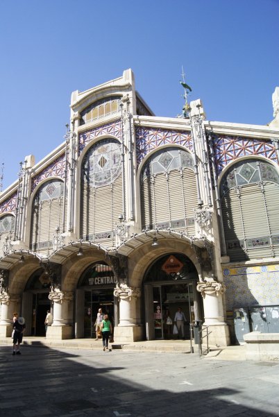 La fachada del Mercado Central. Valencia