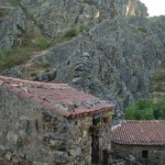 Conjunto de molinos perfectamente integrados en el paisaje