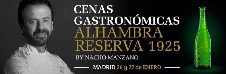 Nacho Manzano llega a Madrid de la mano de Cervezas Alhambra y sus cenas gastronómicas