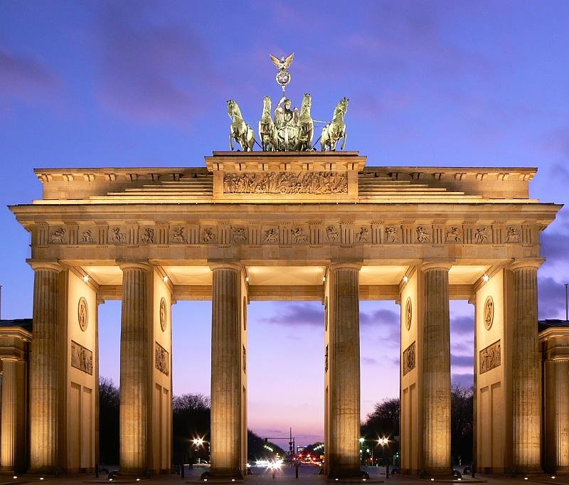 La Puerta de Brandenburgo, símbolo de la ciudad