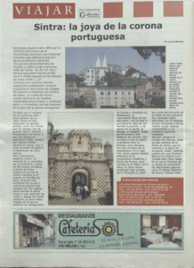Reportaje sobre Sintra en sección Viajar
