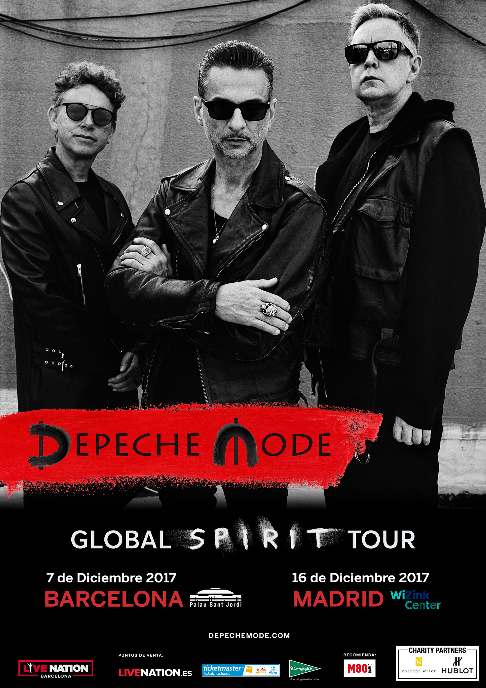 Depeche Mode actuarán en Madrid y Barcelona