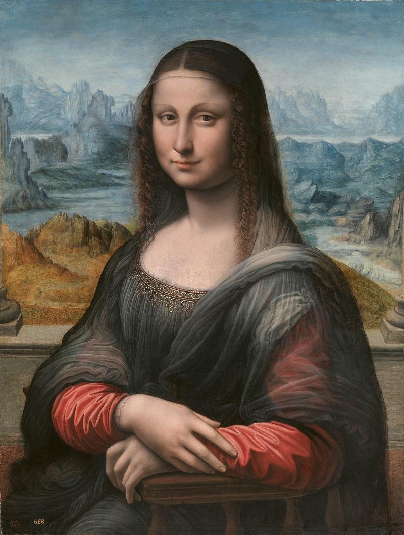 Mona Lisa (después de la restauración) Taller de Leonardo da Vinci, autorizado y supervisado por él Óleo sobre tabla, 76,3 x 57 cm 1507/8-1513/16 Madrid, Museo Nacional del Prado