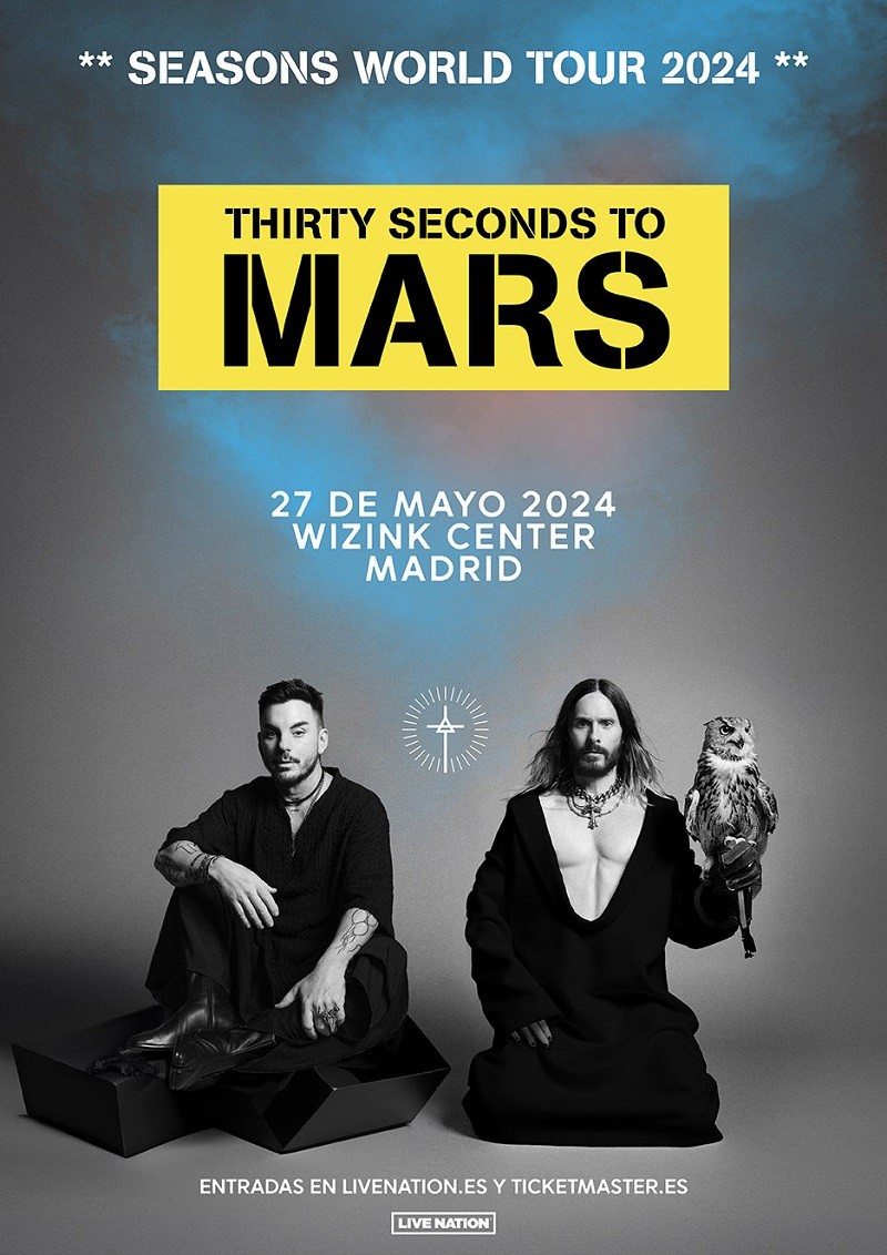 Thirty Seconds To Mars anuncian concierto en Madrid