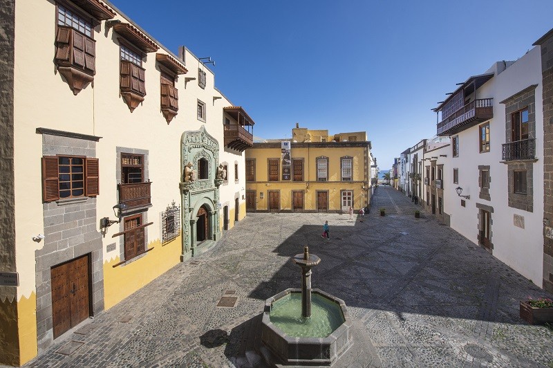 Plaza del Pilar Nuevo, en el barrio de Vegueta