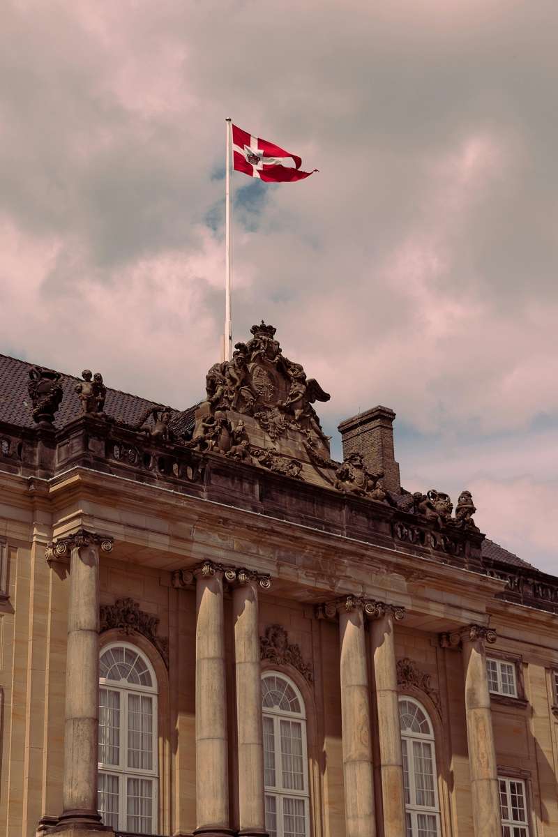 El Palacio de Moltke (también conocido como Palacio de Christian VII) en Copenhague