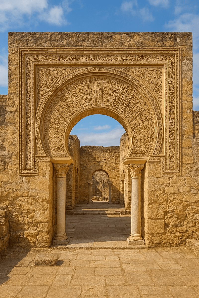 Medina Azahara (Madinat al-Zahra, que significa la ciudad brillante en árabe)