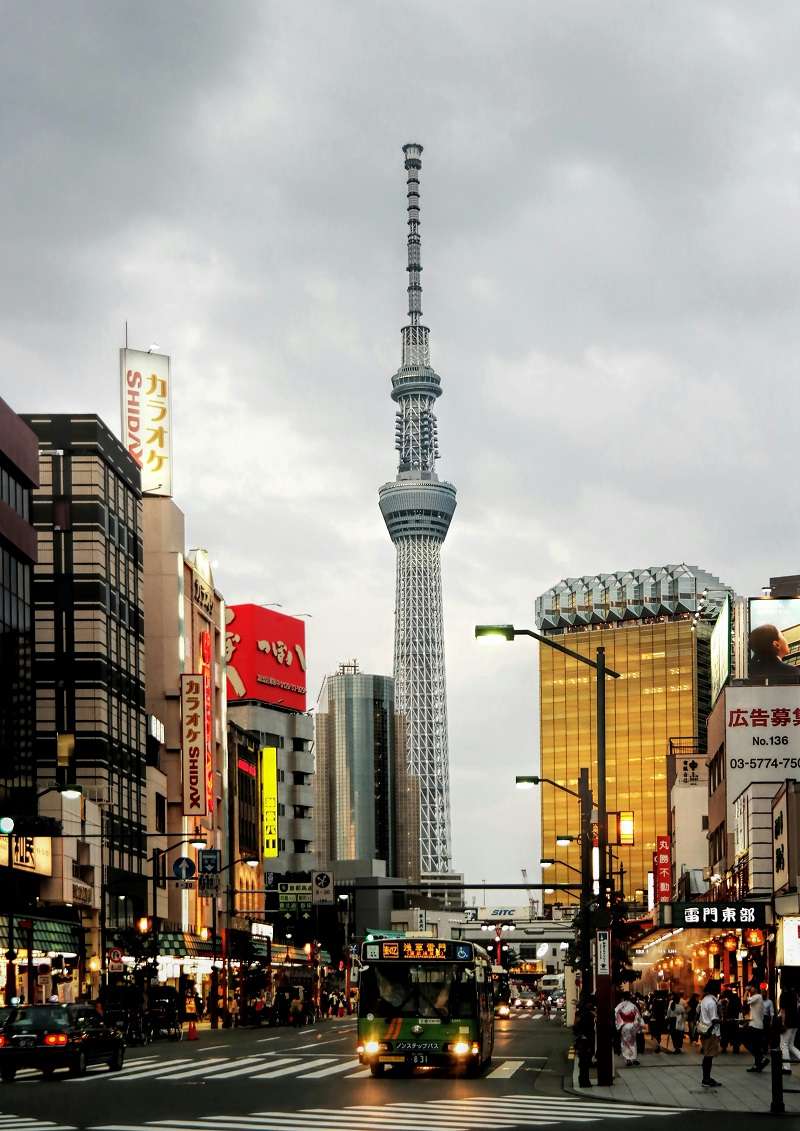 Tokyo Skytree y sus alrededores en Tokio