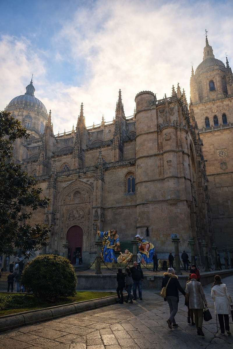 Catedral Nueva de Salamanca, vista desde la Plaza de Anaya