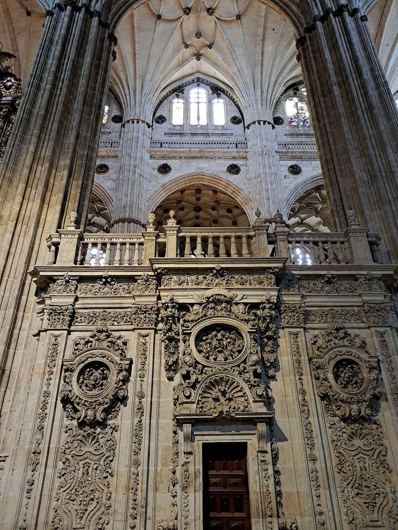 Interior de la Catedral Nueva de Salamanca en España